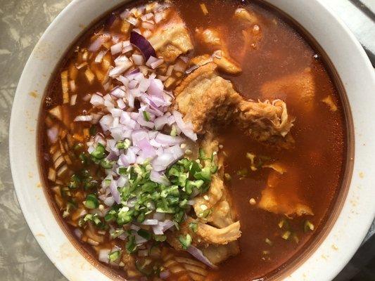 The best menudo for hangovers ...fresh cook every weekend .