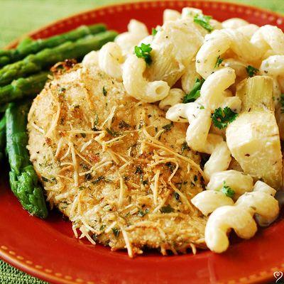 Pasta and Chicken with Lemon & Artichoke Sauce