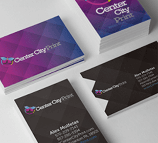 It all begins with a business card. Leave a lasting impression with a high quality, fully color, customized business card.