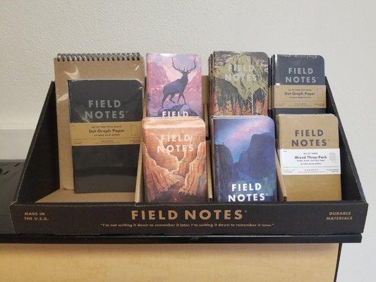 Field notes journals.