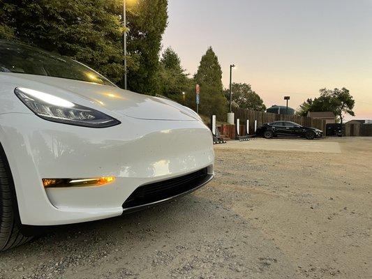 Charging up the car