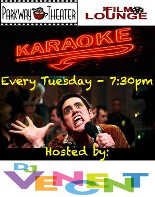 Tacos and Karaoke Every Tuesday at the Parkway Theater/Film Lounge