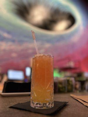 The Roosevelt Bar: The Steez (Espolon Reposado Tequila, Lemon, Aperol, House Made Pineapple Juice. Over Pellet Ice)