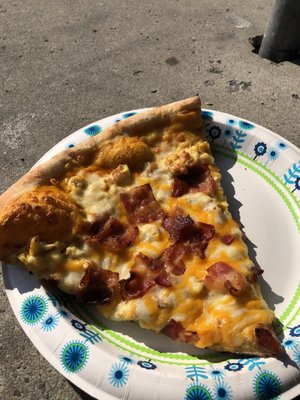 Bacon egg and cheese pizza!! Amazing