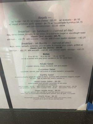 menu as of 1/15/24