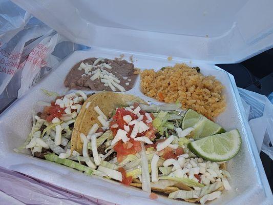 Taco dinner plate