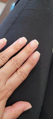 Natural gel manicure: $34 (includes hand and arm massage)