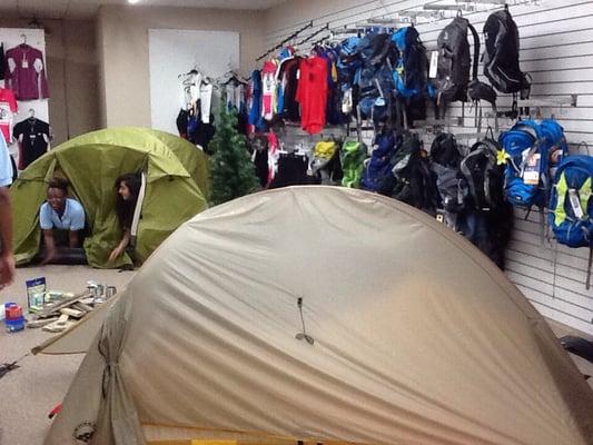 Wide variety of camping and backpacking equipment