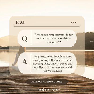 FAQ for Acupuncture