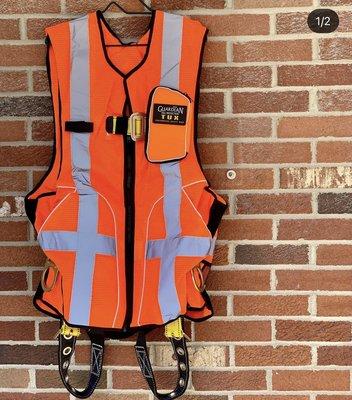 Guardian Fall Protection Hi-Vis Deluxe Safety Harness