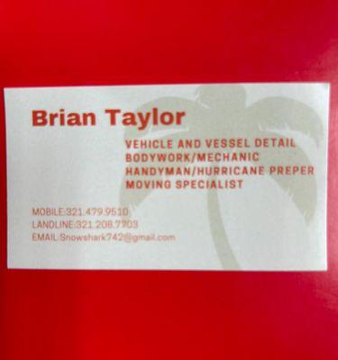 Brian Taylor Car detail and Handyman