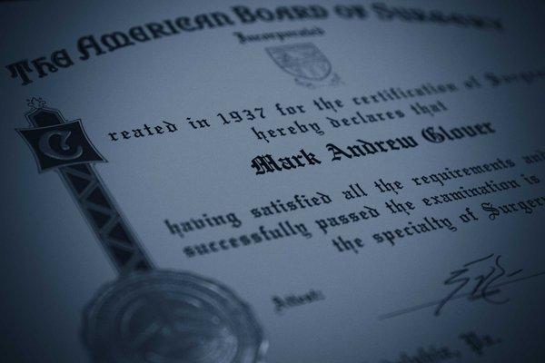 Board Certificate