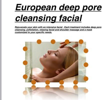 European DeepPores Cleansing Facial!