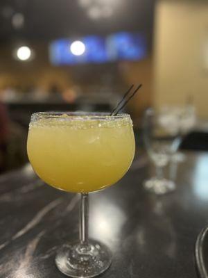 Margarita. Happy hour Monday to Thursday. Until 6:30. Half off.