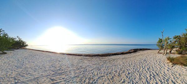 The actual beach view from Coco Plum Beach entrance