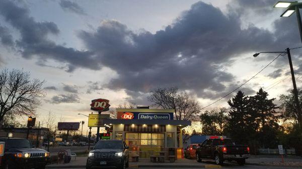 Busy dusk at the DQ.