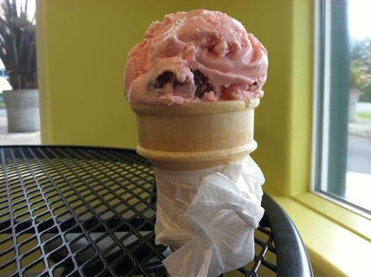 Oregon strawberry ice cream