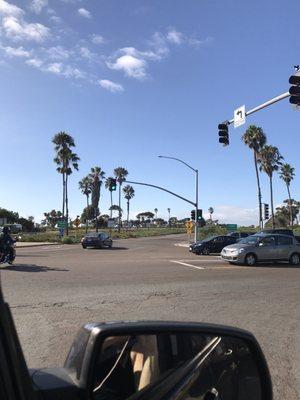 The freeway on ramp right next to the Chevron station