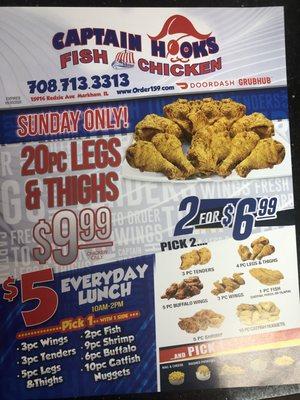 Hello everyone come check out your special's we have on Sunday's and everyday the cheapest in town