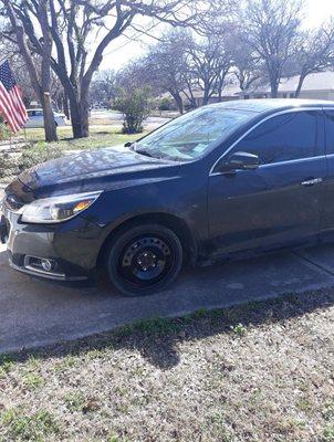 This is the vehicle after my husband fixed the "unrepairable" car.