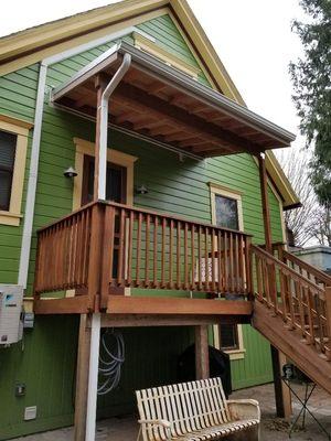 Deck Cover with Standing Seam Metal Roof