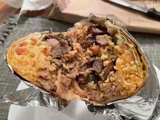 Carna asada burrito!