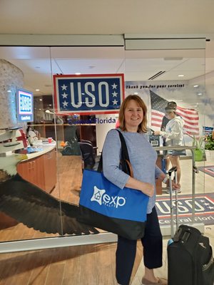 USO stop at Orlando airport after eXp Shareholders Meeting