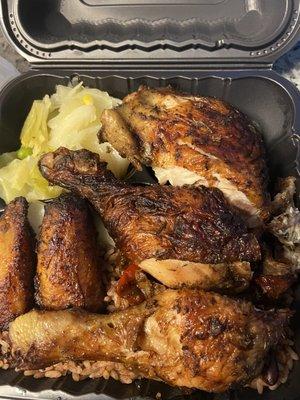 Large Jerk Chicken Meal