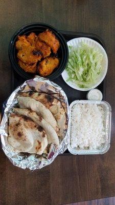 Chicken kabob plate