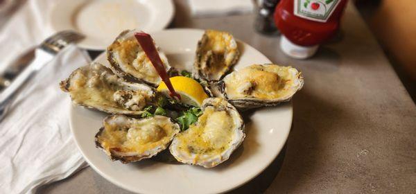 Parm Garlic Oysters - super good!