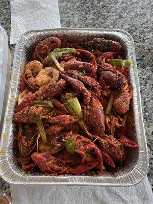 4lbs 2X's Spicy Crawfish with Shrimp and Onion