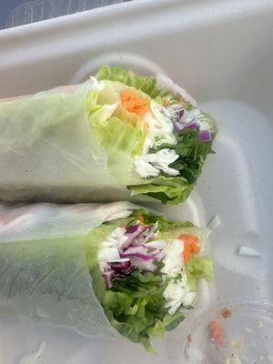 Summer rolls w shrimp