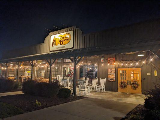 Overnight at the Cracker Barrel Old Country Store, Plainfield