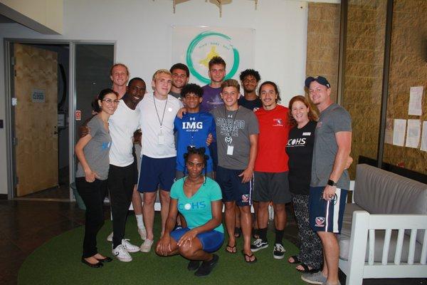 Paulo, Shari, Loriel, and Brent helped us to maximize our recovery from trainings and lifting. Naira helped set up our visit to ICoHS!