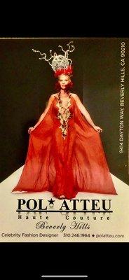 Haute Couture Fashion gown designed by Pol'Atteu