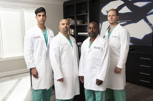 Dr. Sami, Dr. Seecharan, Dr. Raore, and Dr. Ayer