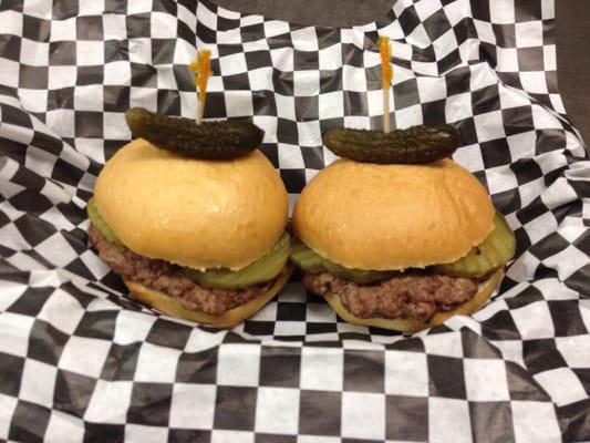 SUNDAY/MONDAY 2PM-9PM SLIDERS....2 FOR $1.00!  ABSOLUTELY...DELICIOUS