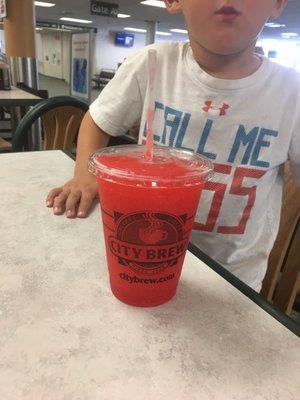 Slushie (in a coffee cup) $2.89