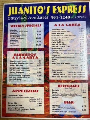 Menu front