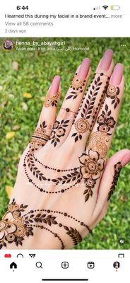 Henna Tattoo Available