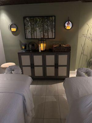 Couples massage room