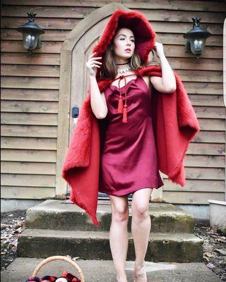 Little Red Riding Hood theatrical-grade costume design by Isolda Couture, 2017.  Photo by Kevin Sigal; full credits on our Facebook page.