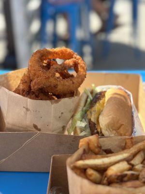 Vegan Burger Onion Rings