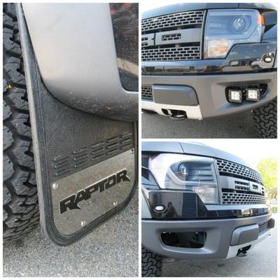 Lighting?  We can do that too!  Check out those awesome Rigid LED Fog Lights in this new Raptor!