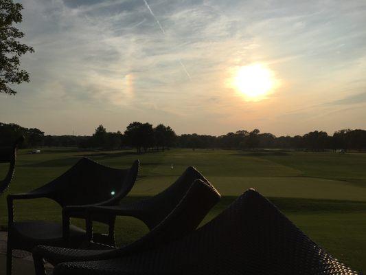 Patio over 18th green