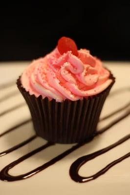 Just one of our wonderful cupcakes! This one is called Save Second Base and the sugary strawberry goodness will amaze!