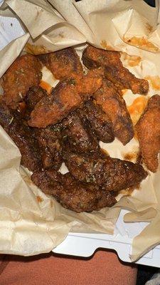 12 Piece Wing Sampler (2-3 flavors)