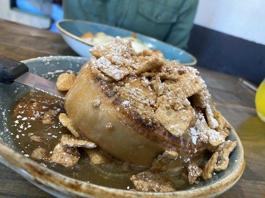 Caramel Crunch Cinnamon Roll