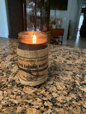 Five Corners Antiques New England Buttery Candle