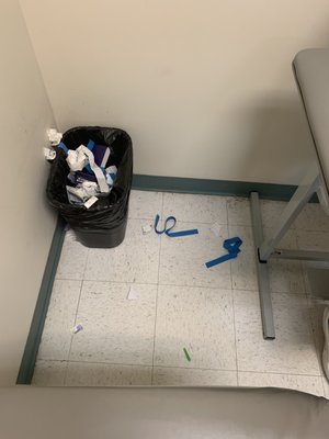 Garbage on the floors